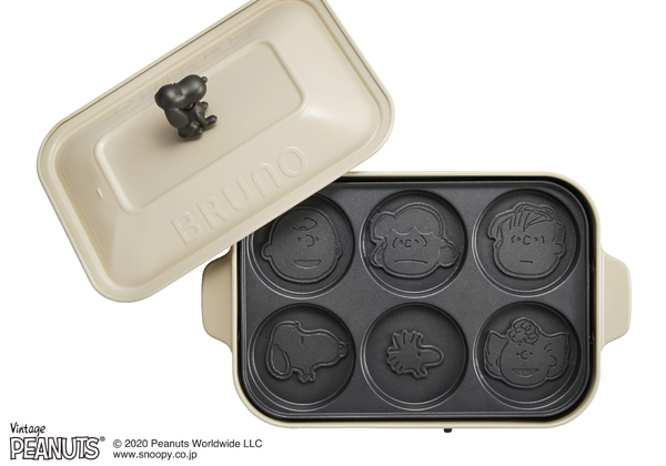 Bruno ブルーノ Peanuts コンパクトホットプレート エクリュ ボックス入り Amingオンラインショップ