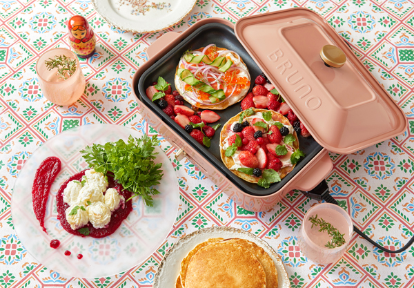 Bruno ブルーノ コンパクトホットプレート Limited Color ロシアンピンク シーズン限定 ボックス入り Amingオンラインショップ