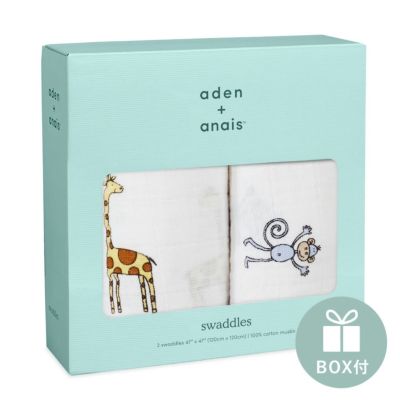 Aden Anais エイデンアンドアネイ 日本正規品 モスリンコットンおくるみ 2枚セット Trail Blooms 2 Pack Swaddles Amingオンラインショップ