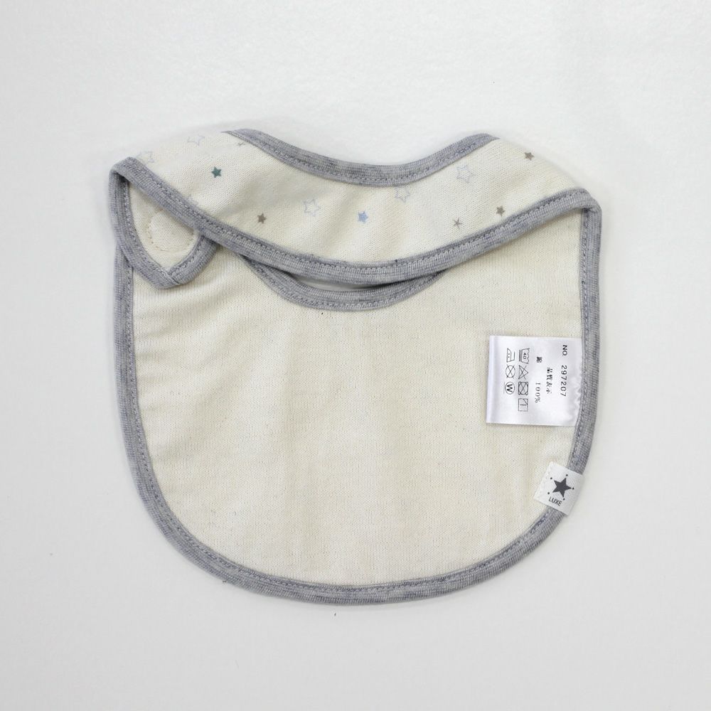 ikujikobo（育児工房）オーガニック吊天竺 スタイ 金平糖 ブルー