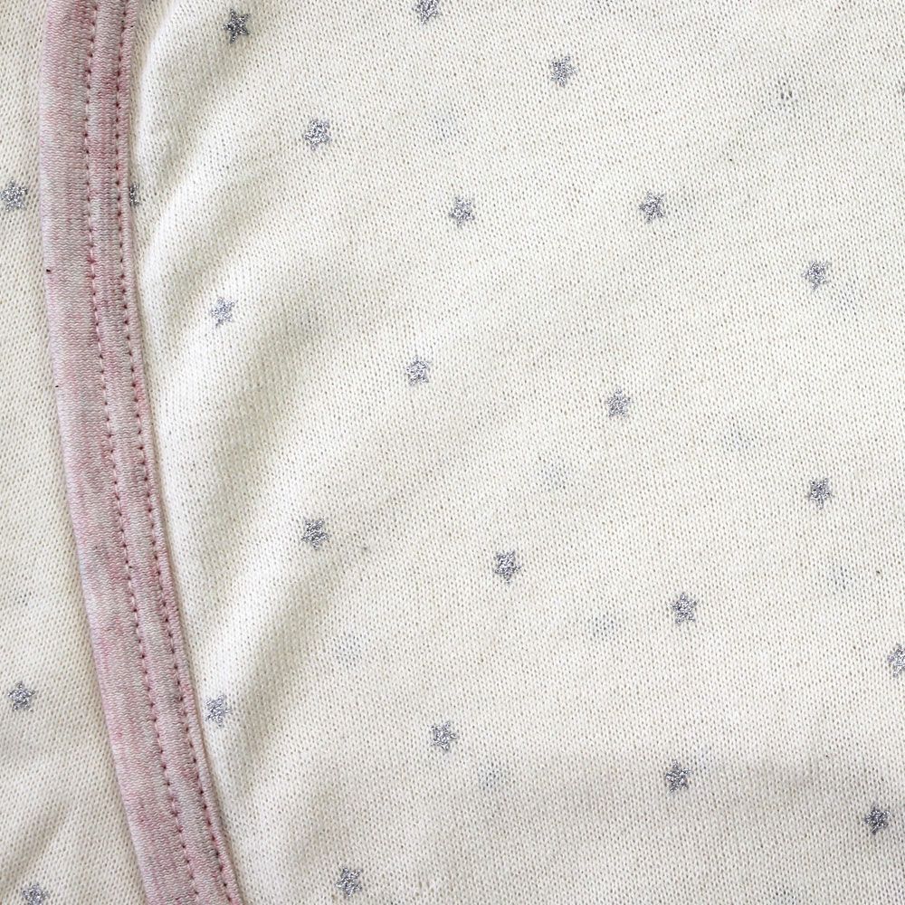 ikujikobo（育児工房）オーガニック吊天竺 コンビオール シルバースター ピンク （50-70cm）