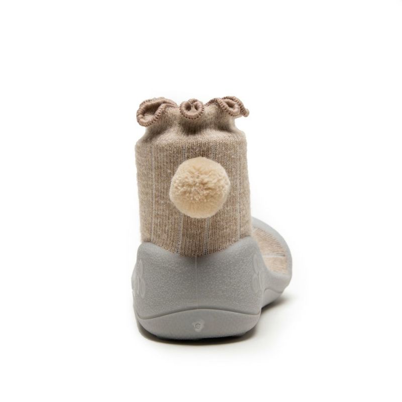 Attipas（アティパス）ベビーシューズ Pom-Pom Beige （11.5/12.5cm）【ボックス入り】