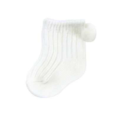 Boribon oeuf（ボリボン ウーフ） プレボンボンソックス オフホワイト （9-11cm）