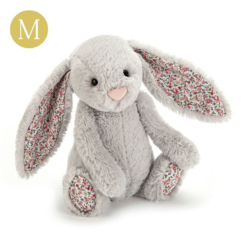 JellyCat（ジェリーキャット）＜Blossom（ブロッサム）シリーズ＞ぬいぐるみ うさぎ Blossom Silver Bunny Medium  Amingオンラインショップ