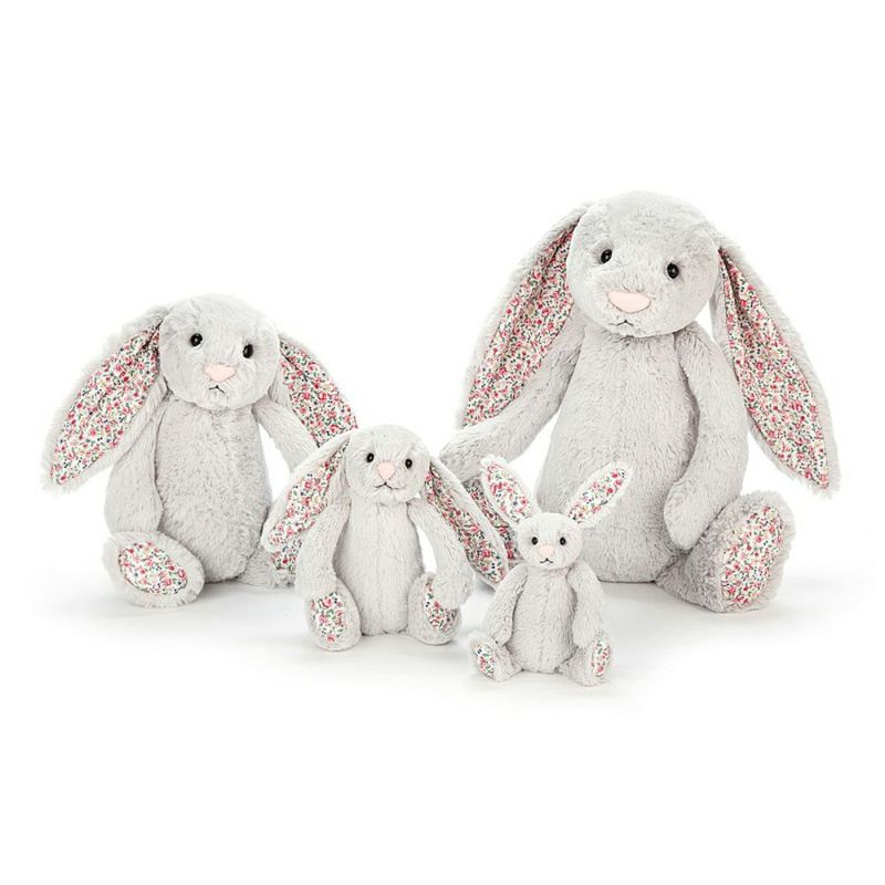 Jellycat ジェリーキャット Blossom ブロッサム シリーズ ぬいぐるみ うさぎ Blossom Silver Bunny Medium Amingオンラインショップ