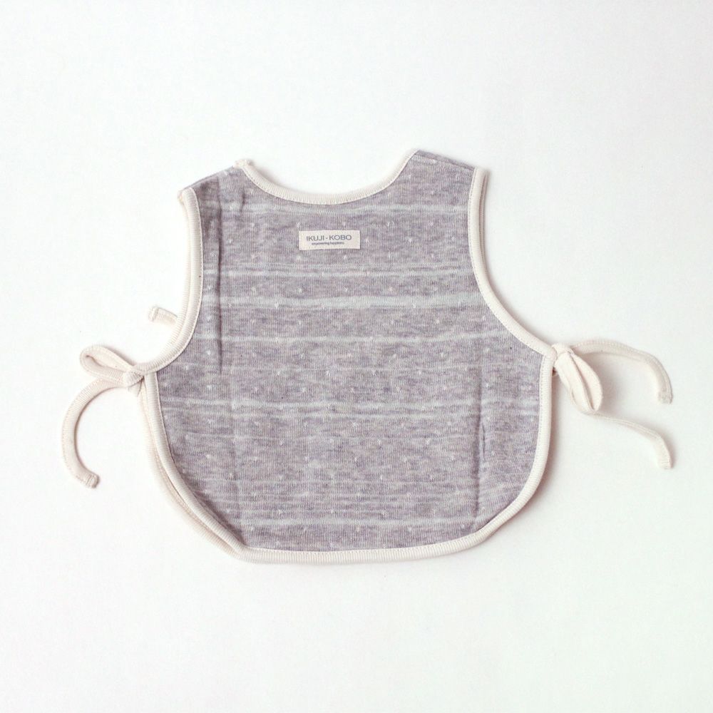 ikujikobo（育児工房）クマ OG袋ジャガードニットベスト グレー