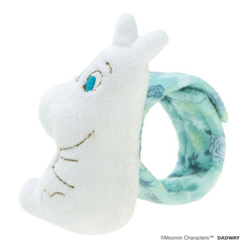 MOOMIN おぼろタオルとママとお揃いスタイ＆ベルトカバーセット（モミ柄/ホワイト）【ギフトボックス入り】