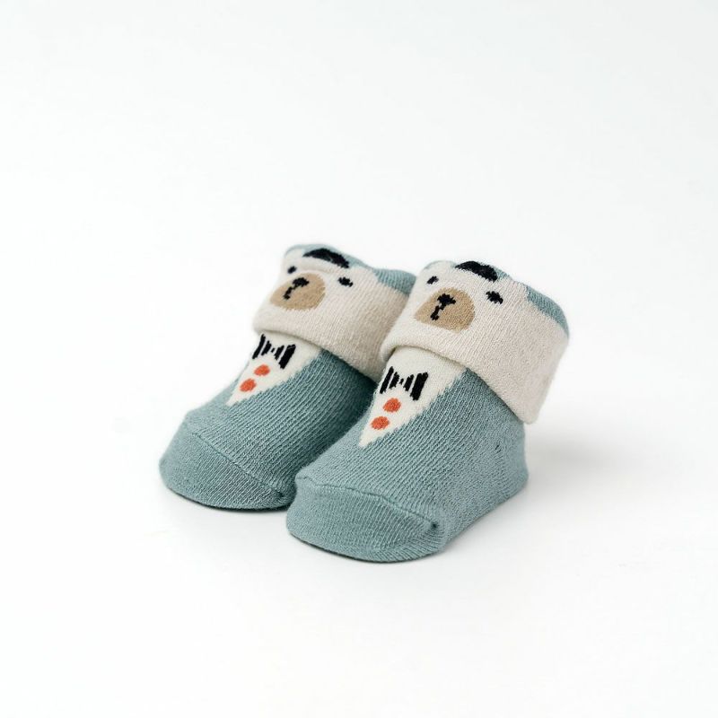 Cream Chantilly（クリームシャンティ） しろくまソックス（9-12cm） ブルー