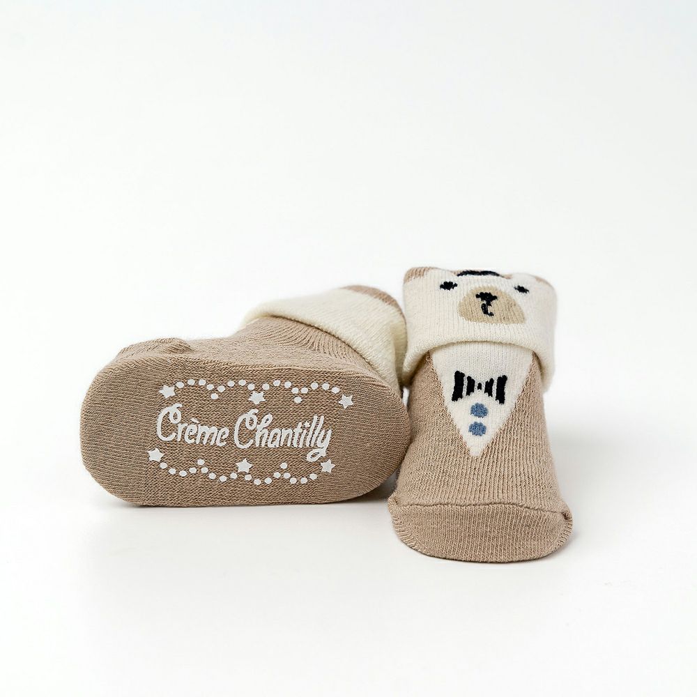 Cream Chantilly（クリームシャンティ） しろくまソックス（9-12cm） ベージュ