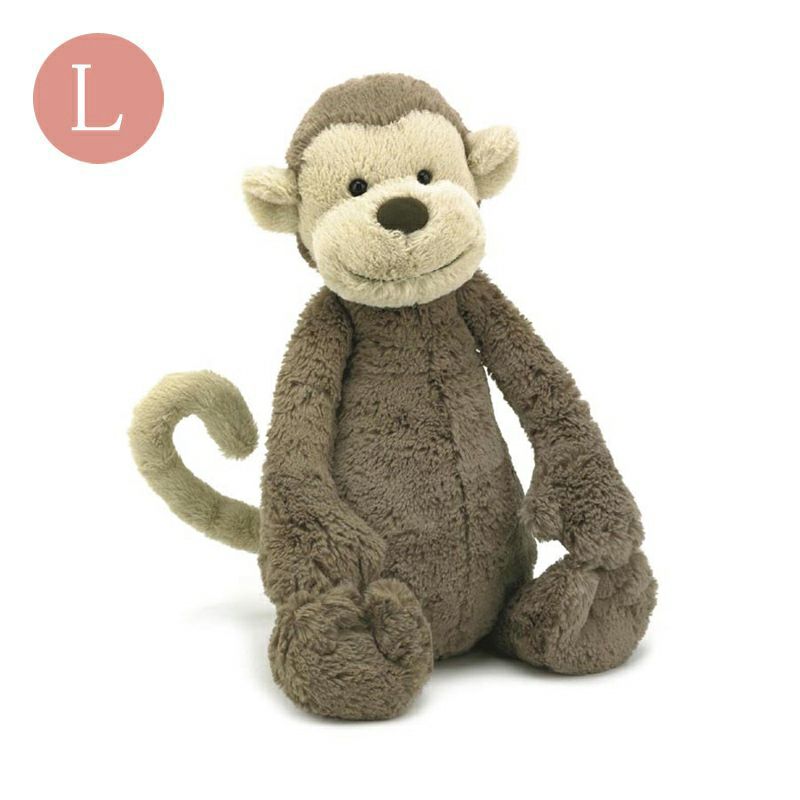 Jellycat ジェリーキャット Bashful バッシュフル シリーズ ぬいぐるみ モンキー Bashful Monkey Large Amingオンラインショップ