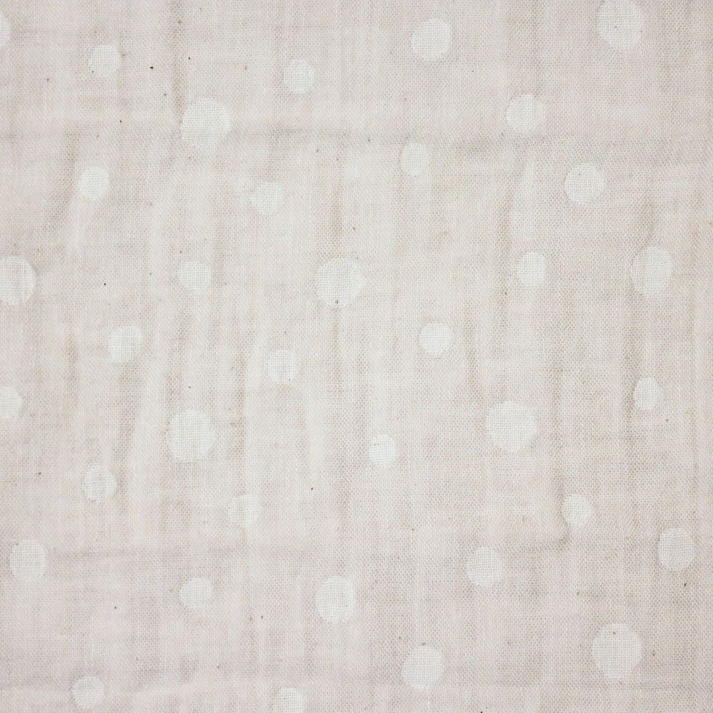 ikujikobo（育児工房）オーガニック二重織ガーゼ 水玉 ハンカチ グレー