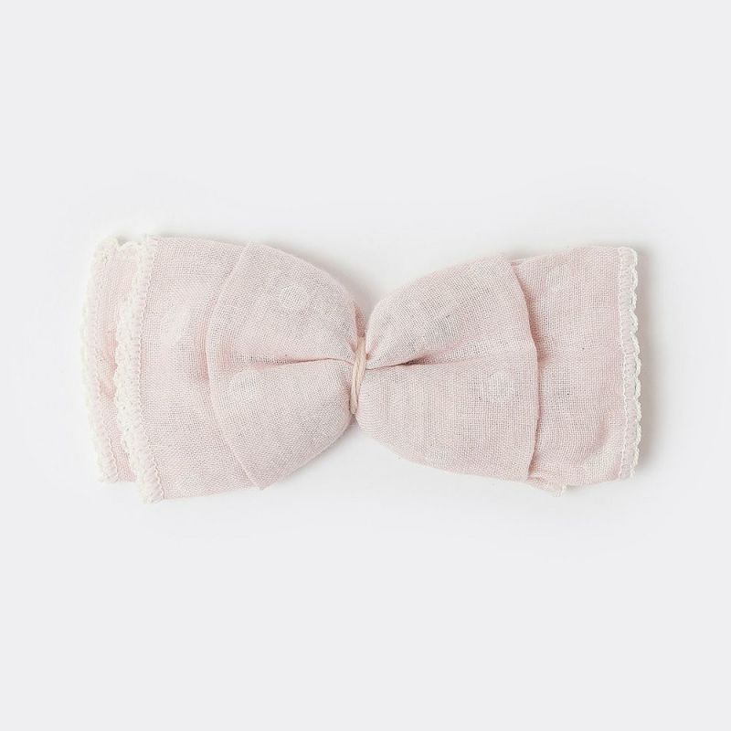 ikujikobo（育児工房）オーガニック二重織ガーゼ 水玉 ハンカチ ピンク