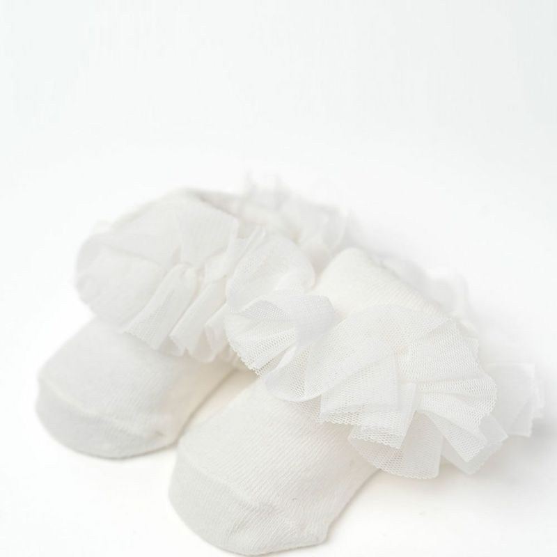 Cream Chantilly（クリームシャンティ）オケージョンフリルソックス（9-12cm）オフホワイト