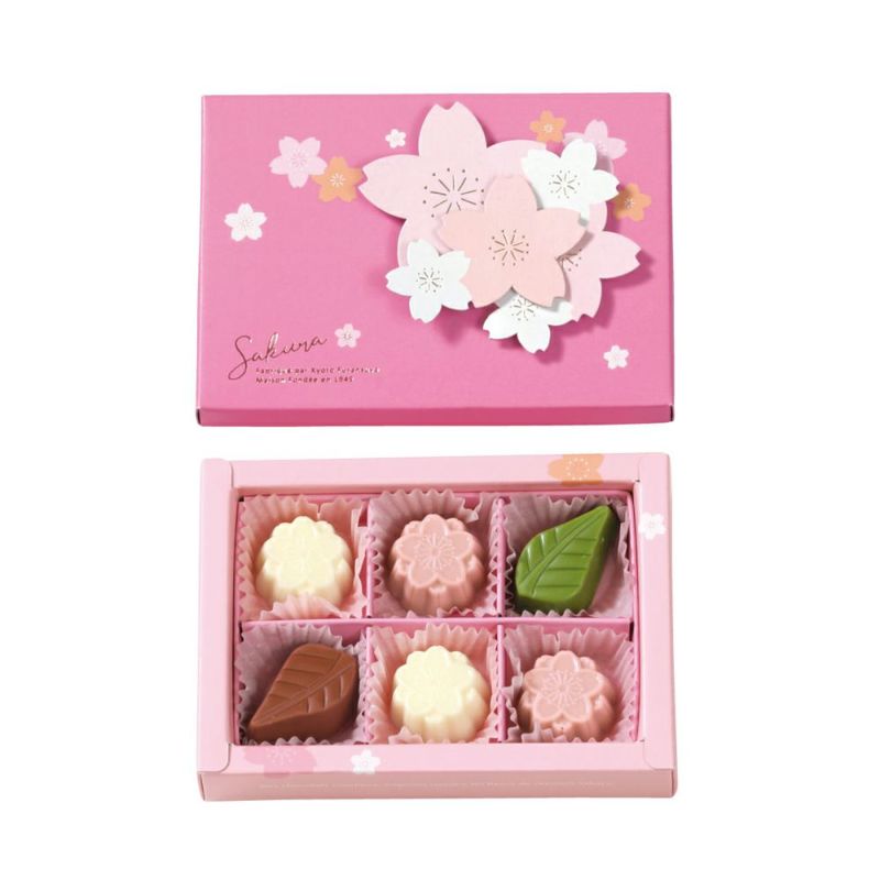 京都ふらんすや うす紅S チョコレート6個入