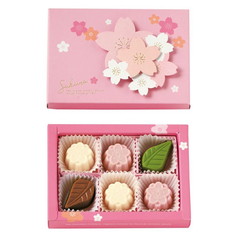 京都ふらんすや うす紅S チョコレート6個入
