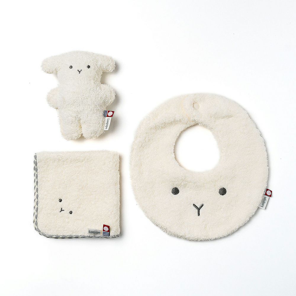 Leapepe （レアペペ）今治タオル スタイ&ラトル&ハンカチセット