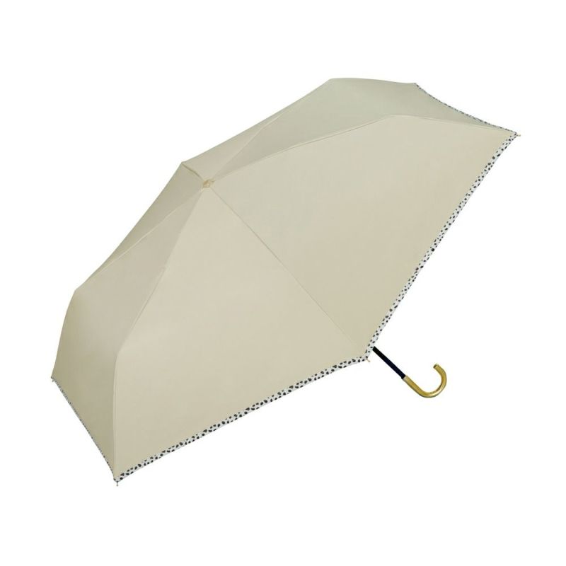 Wpc.（ダブリュピーシー） 晴雨兼用日傘 折りたたみ傘 遮光フラワーカットストライプ mini