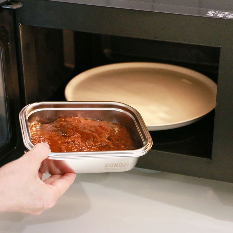 ののじ レンジも使えるステンレス保存容器 マジックコンテナM