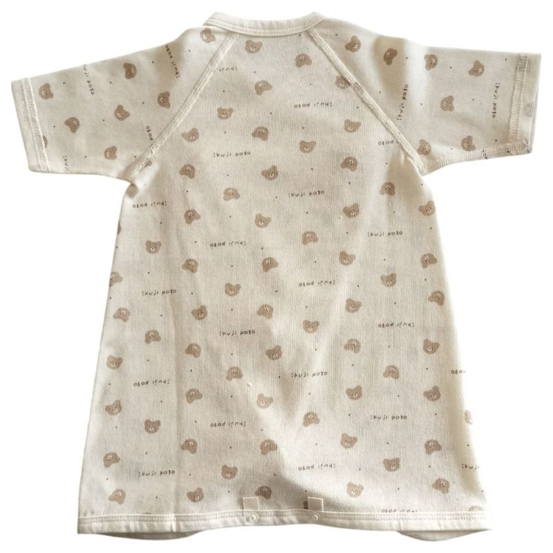 ikujikobo（育児工房） 2way肌着 クマ柄 アイボリー（50-70cm