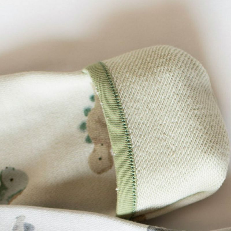 2025AW】mocmof（モクモフ） 恐竜柄 ロンパース（70cm） ライト