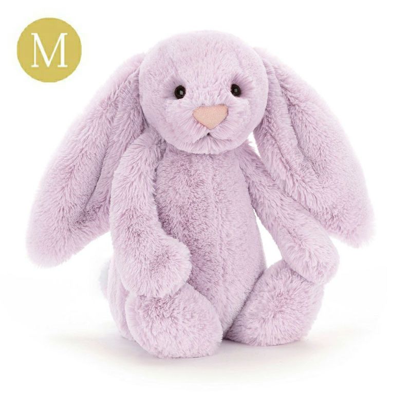  ぬいぐるみ Bashful Lilac Bunny Mサイズ JellyCat（ジェリーキャット）＜Bashful（バッシュフル）シリーズ