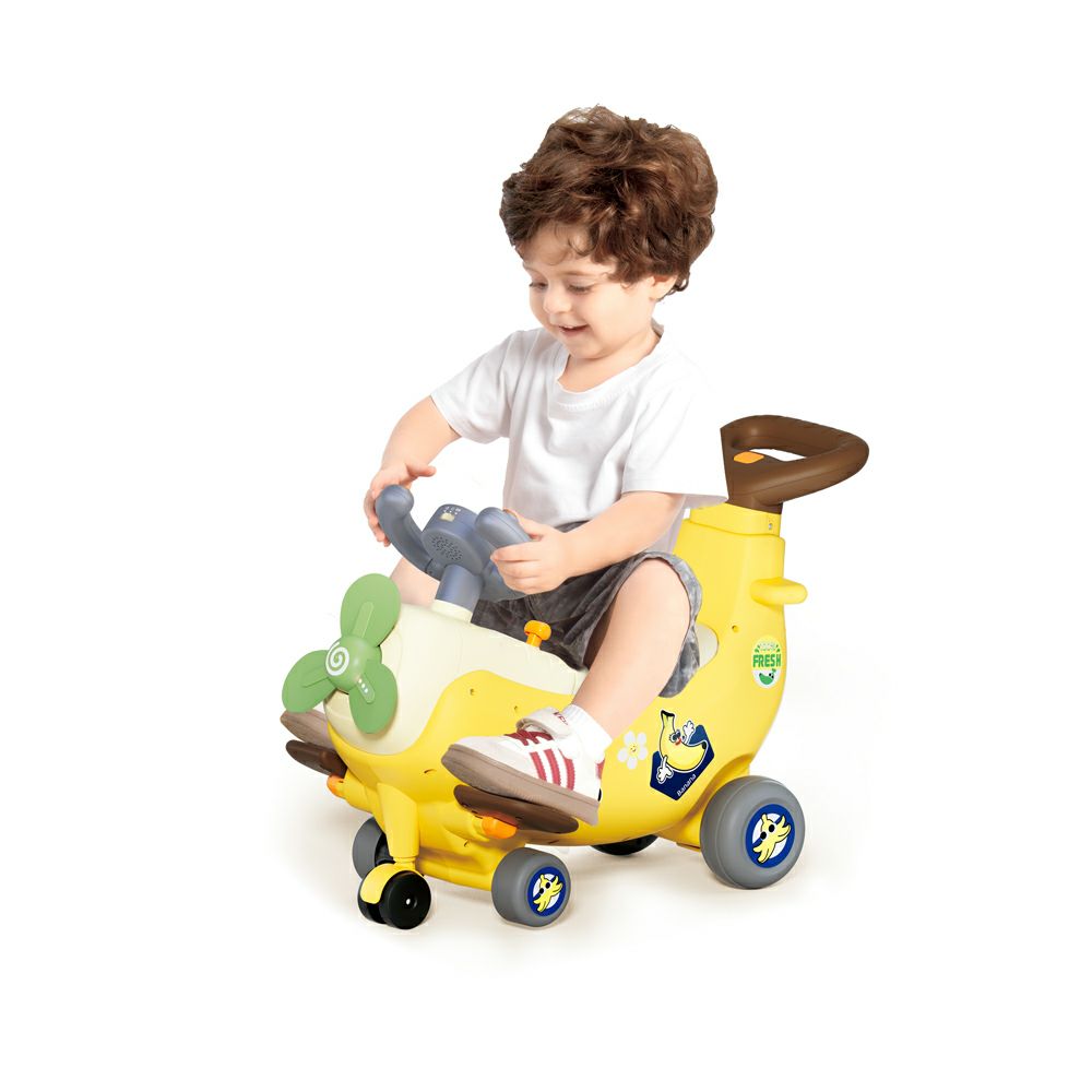 ロケットバナナページ Hola Toys（オラトイズ） 回るプロペラ バナナひこうき | Aming