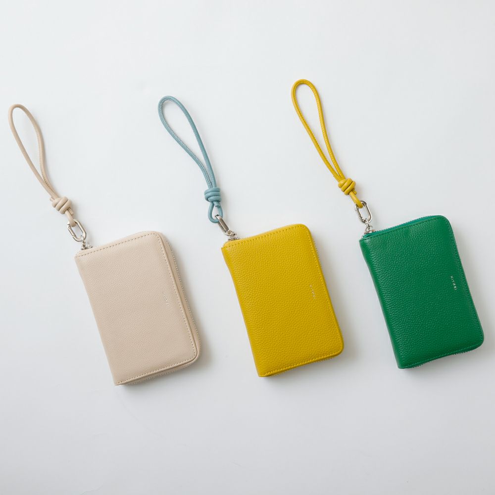 ばっくれ様確認用 HIYORI（ひより） ハンドストラップ付 バイカラーラウンドB7ウォレット