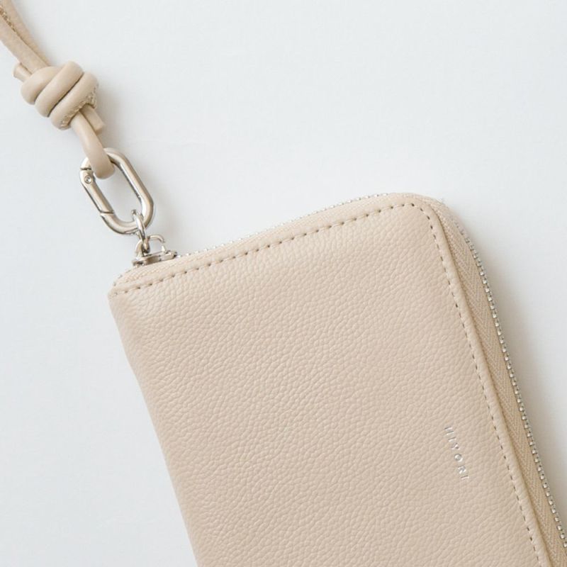 HIYORI（ひより） ハンドストラップ付 バイカラーラウンドB7ウォレット